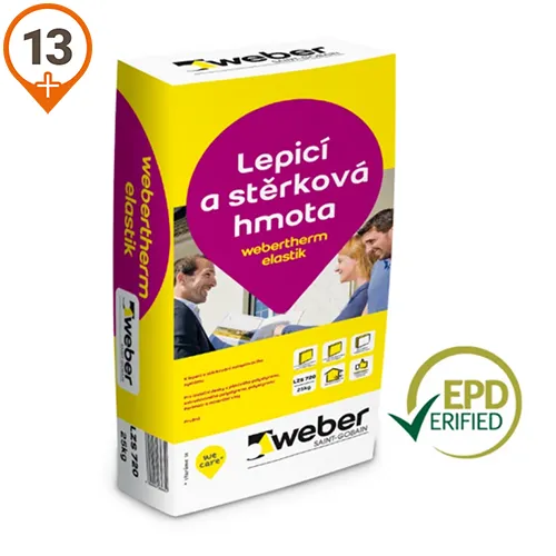 webertherm elastik se skleněnou síťovinou webertherm